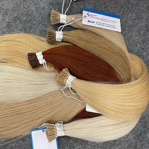 Offre du jour : Extensions de cheveux naturels 100 % vietnamiens, I-Tip, bruts, lisses, diverses couleurs - Product Image 3
