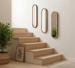 Juego de 3 Espejos de Pared Arqueados – Espejos Decorativos Estrechos para Entrada, Dormitorio y Decoración de Interiores - Product Image 2