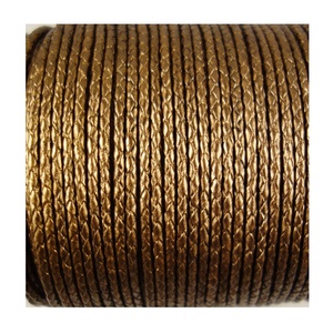 Cordon en cuir tressé rond en Bronze de haute qualité DIY Craft Bolo Cordons pour bijoux et autres accessoires - Product Image 1