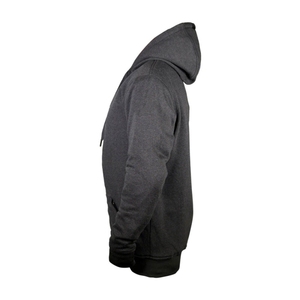 Sweat-shirt à capuche gris pour homme, en molleton, coupe classique, décontracté, hiver, polyester/coton, tricoté, brodé, effet délavé sur le devant - Product Image 2