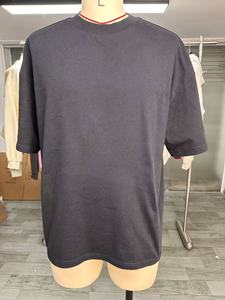Men's Oversized <b>Tie</b>-Dye Cotton T-Shirt Short Sleeve O-Neck Casual Solid Color <b>Knitted</b> Blank Design Regular 2026 - Product Image 4