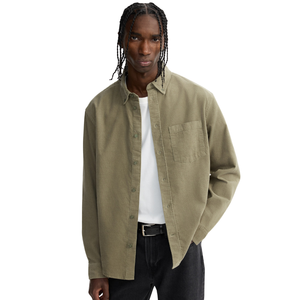 <b>Men</b> Regular Fit <b>Corduroy</b> <b>Shirt</b> Soft Textured Fabric Long Sleeve Button Up Casual <b>Shirt</b> for Fall Winter Wholesale Custom Apparel - Product Image 2