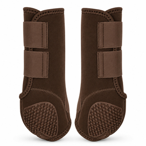 Bottes de sport équestres, protections pour jambes de cheval, lot de 4, accessoires équestres de qualité supérieure pour l'extérieur, protections respirantes en caoutchouc éponge - Product Image 5