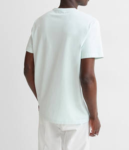 Camisetas casuales de manga corta para hombre, 200 g/m², lyocell, estilo urbano, estampado, técnica de teñido con hilo, camiseta lisa - Product Image 2