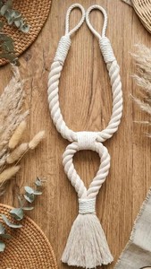 <b>Curtain</b> holder - tieback for <b>curtains</b>, rope binding with loops - Product Image 3