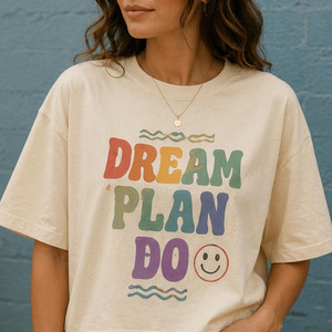 Camiseta de Algodón Supima para Mujer, Corte Holgado, Transpirable, Premium, Informal, para Verano - Product Image 3