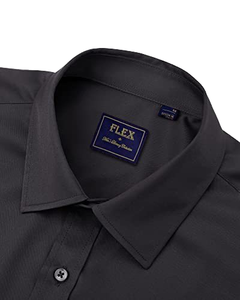 Chemise habillée en coton premium pour homme – Coupe ajustée, manches longues, boutonnée, pour le bureau, les mariages et les occasions décontractées - Product Image 3