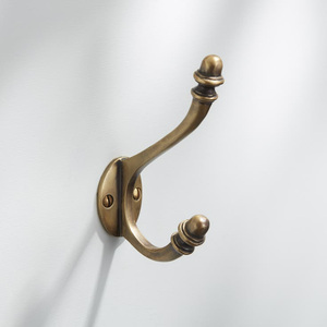 Luxury Vintage Solid Brass Coat Hook Heavy Duty Wall Mounted Clothes Hanger Hook <b>For</b> Bathroom Kitchen Towel Scarf Hardware <b>Sale</b> - Product Image 4