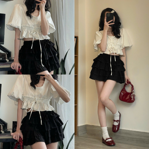 Falda Mini Casual de Verano para Mujer, Talla Grande, en Stock, 100% Algodón Orgánico, Hecho en Vietnam, Fabricante, Muestra Gratis, MOQ Bajo - Product Image 2