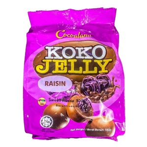 KOKO Halal Individual Wrap Yogurt Milk Peanut Ball Crispy Chocolate Raisin Jelly Topped Snack with Candy for Dessert - Product Image 1