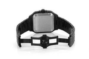 Reloj BOJ CATie.R008 Black Rose con Diamantes VVS, Lujoso, de Aleación de Vidrio y Acero Inoxidable, Completamente Cubierto de Moissanita, Movimiento Automático, 41MM - Product Image 4