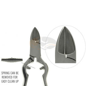 Cortauñas de bebé de alta resistencia para uñas gruesas, herramienta de manicura y pedicura, recortador curvo de acero inoxidable súper afilado con doble resorte. - Product Image 6