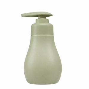 Matte Round Plastic Pump <b>Bottle</b> 400ml <b>Refillable</b> Cosmetic Packaging Container for <b>Shampoo</b> Lotion Skin Care - Product Image 4