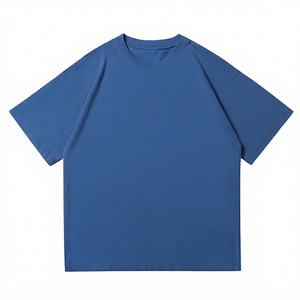 New Design Luxury Quality Cotton Loose Fit Unisex Shirt Custom Street Oversized Drop Shoulder Men Heavyweight T Shirt - Product Image 2
