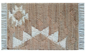 Alfombra de piel de yute Natural a precio de fábrica, alfombras tejidas hechas a mano geométricas bohemias ecológicas para sala de estar - Product Image 3