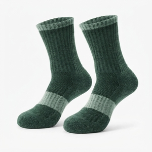 Reinforced Heel And Toe <b>Merino</b> <b>Wool</b> Ski <b>Socks</b> For Men And <b>Women</b> Outdoor Use - Product Image 1
