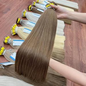 ผมต่อแบบไม่มีตะเข็บ สีธรรมชาติ ผมแท้ 100% นุ่มลื่น ปลายหนา ดูเป็นธรรมชาติ จากซัพพลายเออร์เวียดนาม - Product Image 2