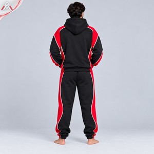 Chándal para Hombre al por Mayor OEM, Confeccionado con Tela Resistente, Ofrece un Ajuste Cómodo, Diseño con Capucha y Cremallera, Chándal para Hombre para Pedidos al por Mayor - Product Image 3