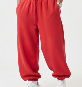 Men Cotton Sweatpants Casual 100% <b>Fleece</b> Baggy Oversize Wide Leg <b>Pants</b> Full Length Winter Street Wear Sport Wear Sweat <b>Pants</b> - Product Image 4