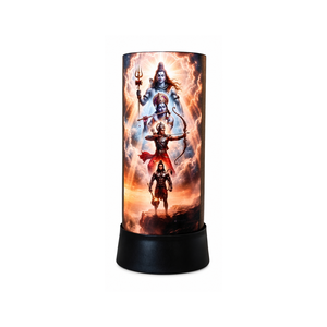 Shiva Krishna Ram Hanuman LED Table Lamp Divine Glow Spiritual <b>Night</b> <b>Light</b> Home Decor Bedside Meditation Pooja Gift Lamp - Product Image 1