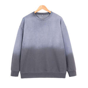 Heavy Fleece Crewneck Sweatshirt <b>Men</b> Warm Soft Pullover Casual Winter <b>Long</b> <b>Sleeve</b> <b>Top</b> Everyday Streetwear Clothing - Product Image 2