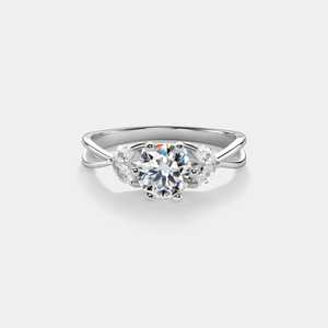 Anillo de Moissanita de Plata Esterlina 925, Anillo de Compromiso, Anillo de Boda, Regalo de Aniversario, Anillo de Promesa para Mujer - Product Image 1