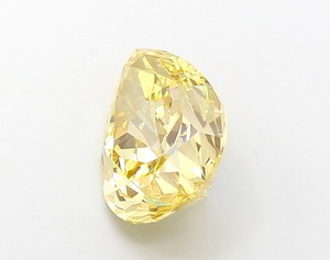 Diamant en forme de poire, 4,95 carats, couleur jaune intense fantaisie, clarté VS1, polissage excellent, pierre précieuse cultivée en laboratoire, produit CVD - Product Image 4