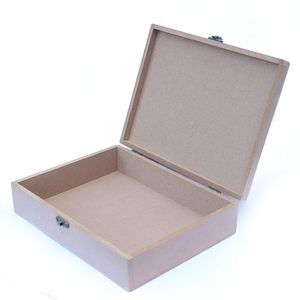 Caja de Almacenamiento Rectangular de Madera Maciza Ecológica con Cierre Metálico, Hecha a Mano, Moderna, para Mesa, Regalo de Boda, Caja Decorativa - Product Image 2