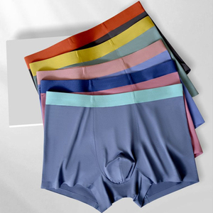 Nuevos Calzoncillos Boxer de Punto para Hombre, Corte Regular, Transpirables, Ecológicos, Cintura Suave, Venta al Por Mayor, Envío Global - Product Image 1