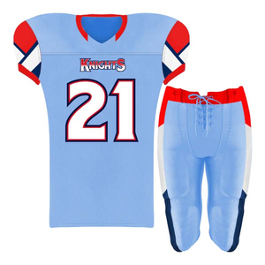 Bulk Discount Team Uniform Low Price Rugby Uniforms Supplier Padded Youth Football Jersey and Pants Set American Football Wear - Product Image 4