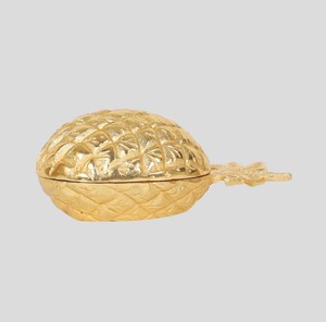 Recipiente Redondo de Aluminio Pulido de Primera Calidad, Acabado Dorado, Caja Decorativa para Dulces, Frutos Secos y Decoración del Hogar - Product Image 3