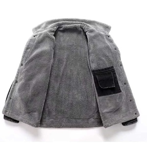 Sherpa Trucker Jacket Outwear Insulated Winter <b>Coat</b> Cozy Fleece Collar Cold Climate Casual Apparel Premium Wholesale Collection - Product Image 4