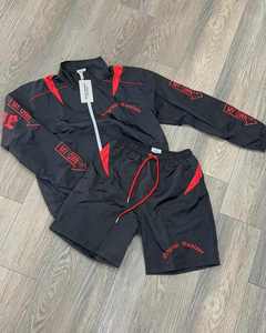 Wholesale <b>Men's</b> Nylon Windbreaker Windproof <b>Men</b> Custom <b>Track</b> Suit Zipper Up <b>Jacket</b> Two Piece Set Windbreaker Short Sets <b>Men's</b> - Product Image 2