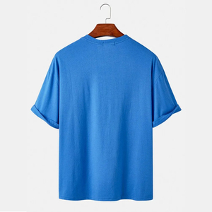 เสื้อยืดสไตล์สตรีทแวร์วินเทจของผู้ชายผ้าคอตตอน100% ทรงเรียบพอดีตัวระบายอากาศได้ดีแห้งเร็วงานตามสั่ง - Product Image 2