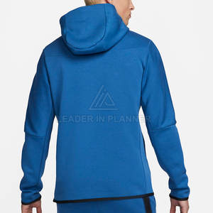 Sudaderas con capucha de algodón de diseño personalizado, ligeras, transpirables, de alta calidad para hombre a precio económico. - Product Image 2