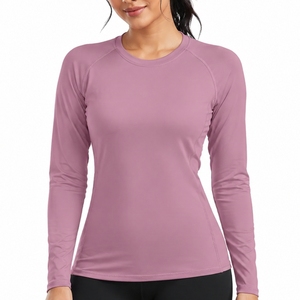 Women Long Sleeve <b>Compression</b> <b>Shirt</b> Premium Comfort Performance Fit Soft Stretch Quick Dry Breathable Active Style Rash Guard - Product Image 1