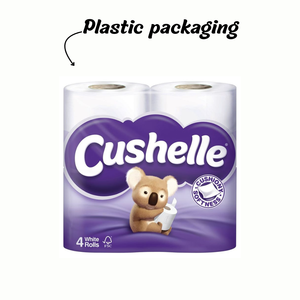 Bolsa de Fondo Cuadrado OEM ODM, Embalaje de Plástico para Papel Higiénico, Ropa de Cama y Utensilios de Cocina, Impresión por Grabado, Película de PE Reciclable - Product Image 1