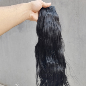 Venta al por mayor de cabello natural Temple Raw Indian Remy de estilo superior de color de doble trama dibujada Paquetes DHL VENDEDOR Textura recta natural - Product Image 5