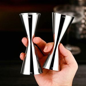 Custom Color Logo 1+2oz Non-Welding Bar Cocktail Jigger 304 Stainless Steel Mixologist Wine Measuring Metal Ounce Cup - Product Image 3