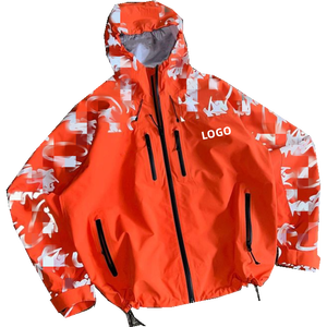 Technical Premium Fabric Lightweight Outdoor <b>Running</b> <b>Jacket</b> Men's Waterproof Hooded Shell Windbreaker <b>Reflective</b> Print Autumn - Product Image 3
