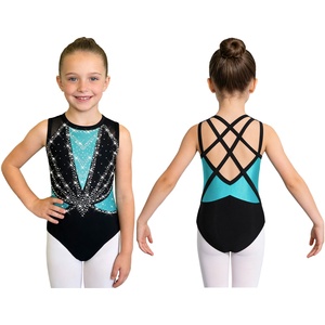 6-16 enfants filles danse gymnastique Performance Costume métallique justaucorps pour spectacles patinage artistique acrobatie pratique compétition - Product Image 2