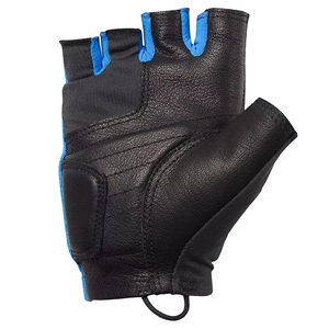 Guantes de Ciclismo sin Dedos, Transpirables, Tejidos, de Medio Dedo, para Deportes al Aire Libre de Verano, Diseño de Color en Contraste Azul y Negro - Product Image 2