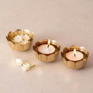 Ensemble de 3 porte-bougies en fer forgé faits à la main BRC avec plateau pour mariage et anniversaire, cadeau décoratif - Product Image 2