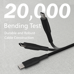 2026 New Style Durable Type-<b>C</b> 60W Fast Charging <b>Cable</b> Pure Copper Braid PVC Jacket 1M Android/iOS/Computer/Mobile Stock - Product Image 1