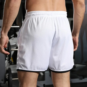 Shorts de course pour hommes de haute qualité, décontractés, en maille, couleur blanche, légers, athlétiques, à séchage rapide, respirants, pour adultes - Product Image 2