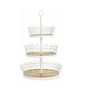 Corbeille à fruits ronde en fil de fer, design tendance, pour comptoir de cuisine, présentation de fruits, table à manger, décoration intérieure - Product Image 1