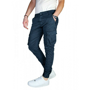 Pantalones Jogger Cargo Grises Ecológicos para Hombre, Cierre con Cordón, Cintura Elástica Ligera, Múltiples Bolsillos, Ropa Casual de Calle - Product Image 3
