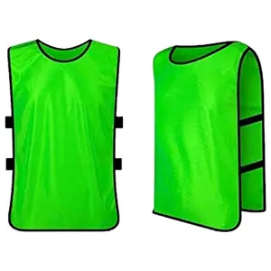 Mesh Scrimmage Team Practice bavaglini Pinnies maglie uniforme da calcio gilet da allenamento per borsa sportiva verde bambini accessori arancioni OEM