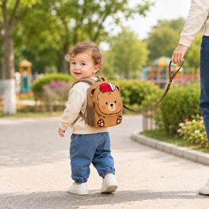 Cute Cartoon Animals Toddler <b>Backpack</b> with Detachable Anti Lost Leash Lightweight Breathable Large Capacity Kids Safety bag - Product Image 6