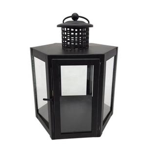 Farol Negro Largo de Alta Demanda para Decoración de Interiores en Villas, Iluminación de Suelo y Mesa, Portavelas Decorativo de Metal - Product Image 6